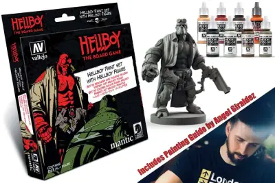 Figurine hellboy paintset with